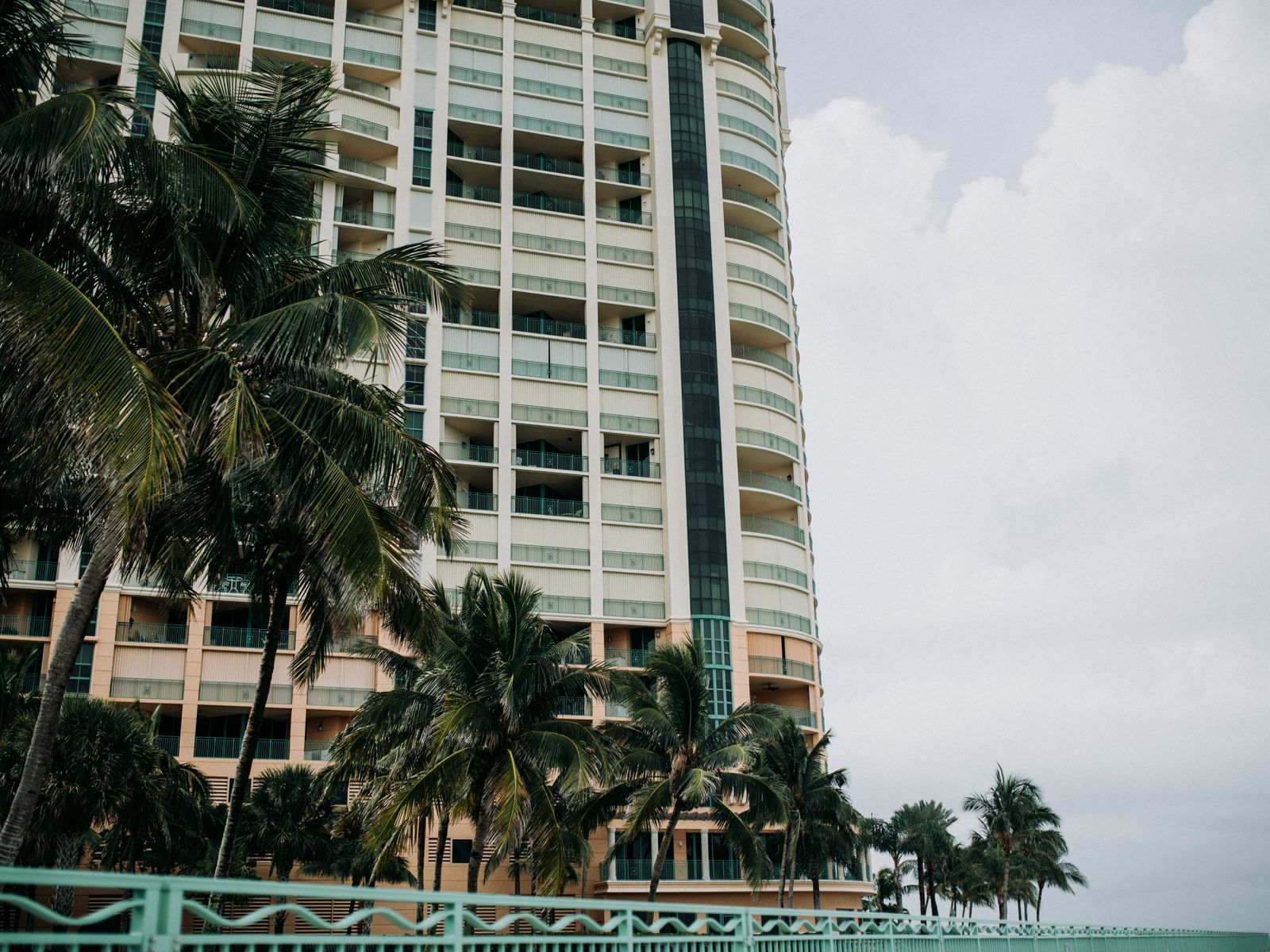 Older low-rise condominium building typical of South Florida